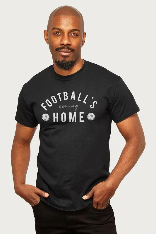 White And Grey Text England Euro T-Shirt