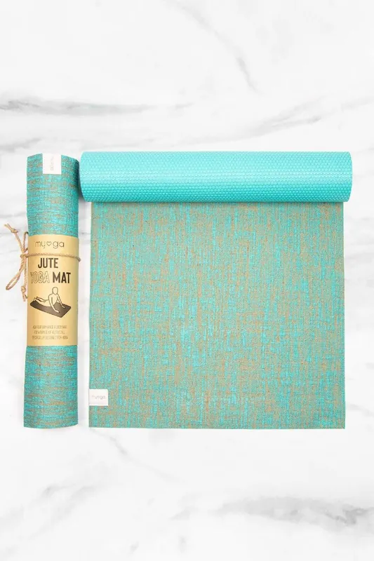 Jute Mat - Aqua