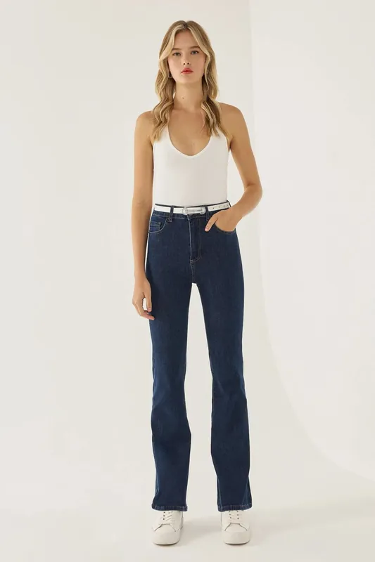 Normal Waist Flare Jeans - Hiccup
