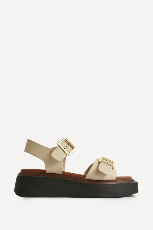 Preserve Nude Flatform Sandals - Linzi
