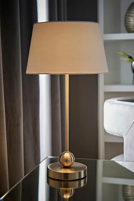 Theydon Silver Table Lamp - ValueLights