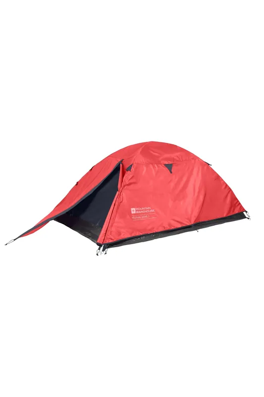 'Festival' Dome 2 Man Water Resistant Summer Camping Tent - Mountain Warehouse