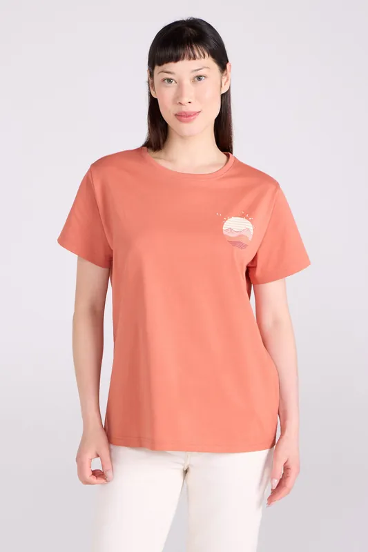 Mountain Bird' Lightweight Casual Soft Short Sleeve Loose Fit T-Shirt