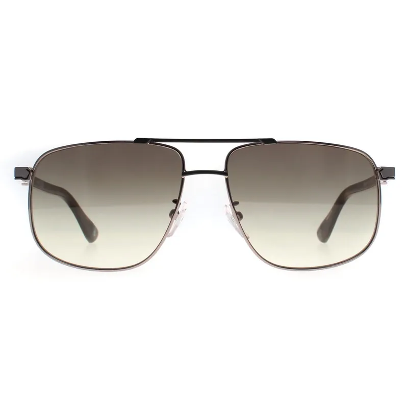 Aviator Shiny Palladium Green Gradient BW0031 Sunglasses - BMW