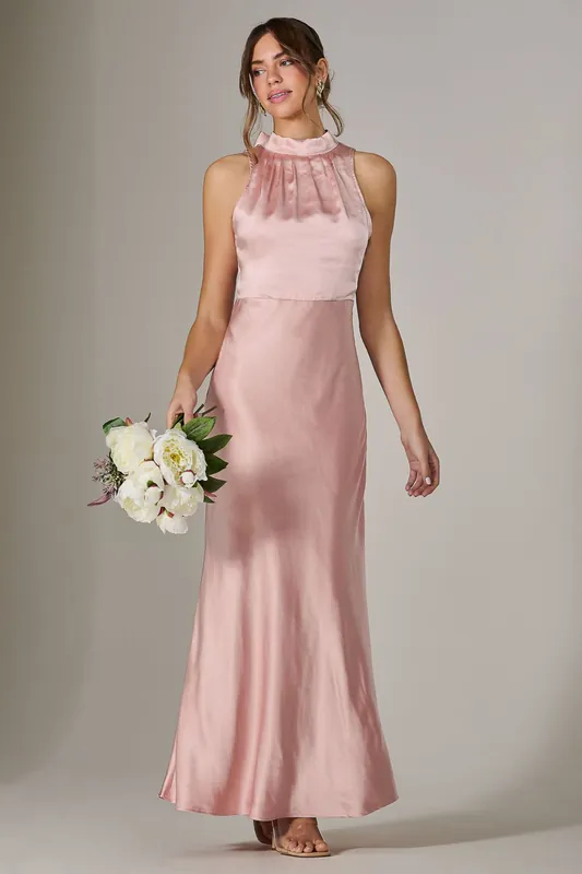 Halter Neck Maxi Dress - Jolie Moi