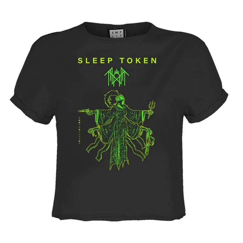 Sleep Token Bl Poster Crop Top - Amplified