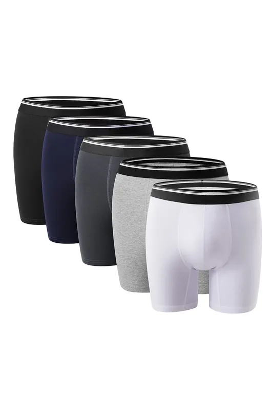 5Pcs Cotton Boxer Briefs Set - MODISHION