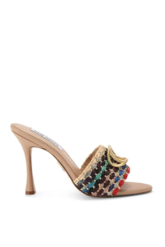 Dappery Multi Raffia' Heels - STEVE MADDEN