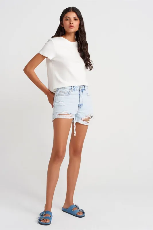 Women’s High-Waist Denim Shorts