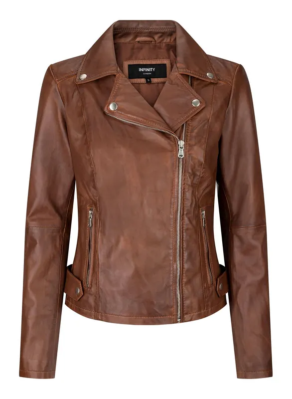 Timber Biker Leather Jacket - TruClothing