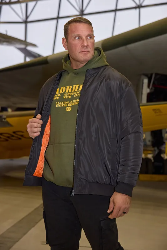 Zip Through Bomber Jacket - BadRhino