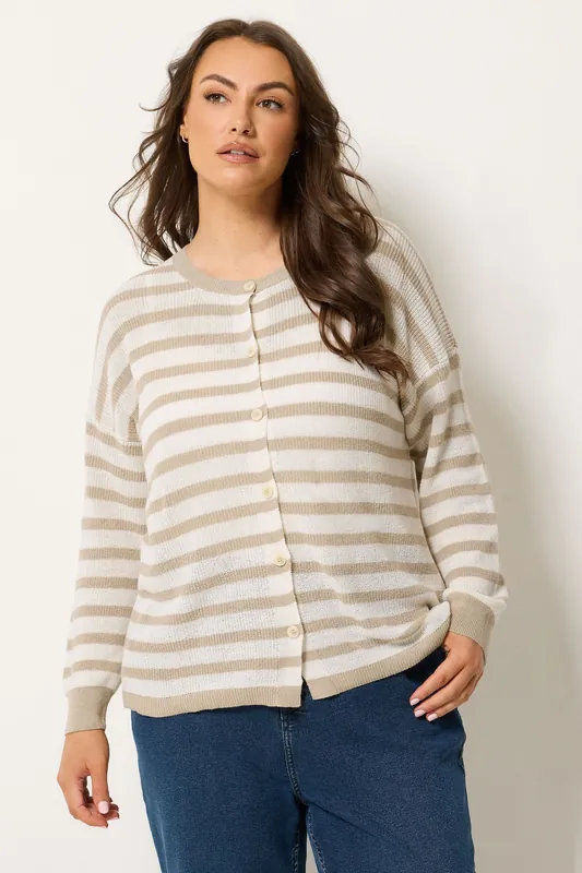 Stripe Knitted Cardigan - Yours