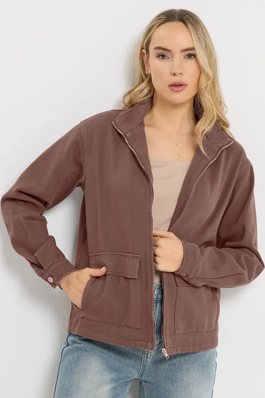 Tall Funnel Neck Jacket - Long Tall Sally
