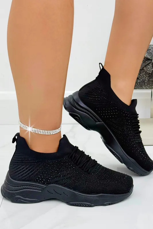 Crystal Comfort Flexi Trainers - Love Lemonade