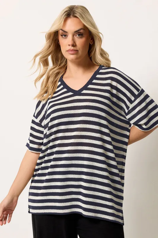 Stripe Knitted T-Shirt