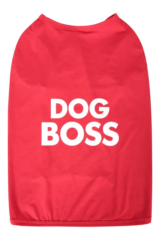 Lightweight Relaxed Fit Breathable Printed Slogan Dog T-Shirt