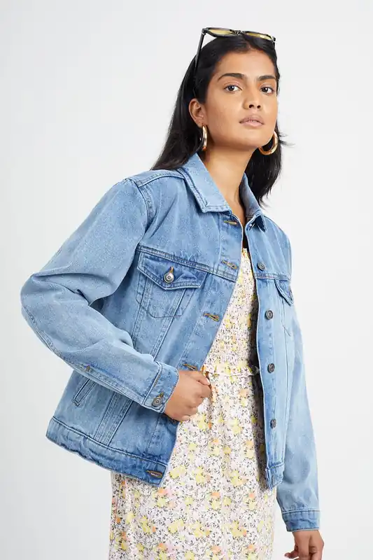 Western Style Denim Jacket - Brave Soul