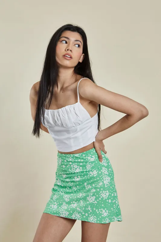 Ruched Bust Crop Top - Shnoo
