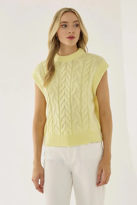 Hair Braid Pattern Sweater Vest - Hiccup