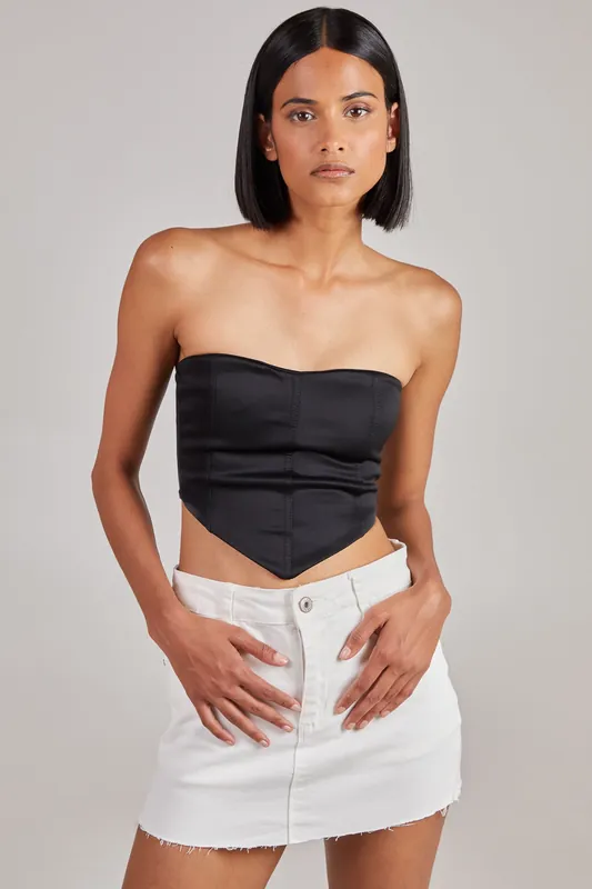 Seam Detail Corset Top - Pink Vanilla