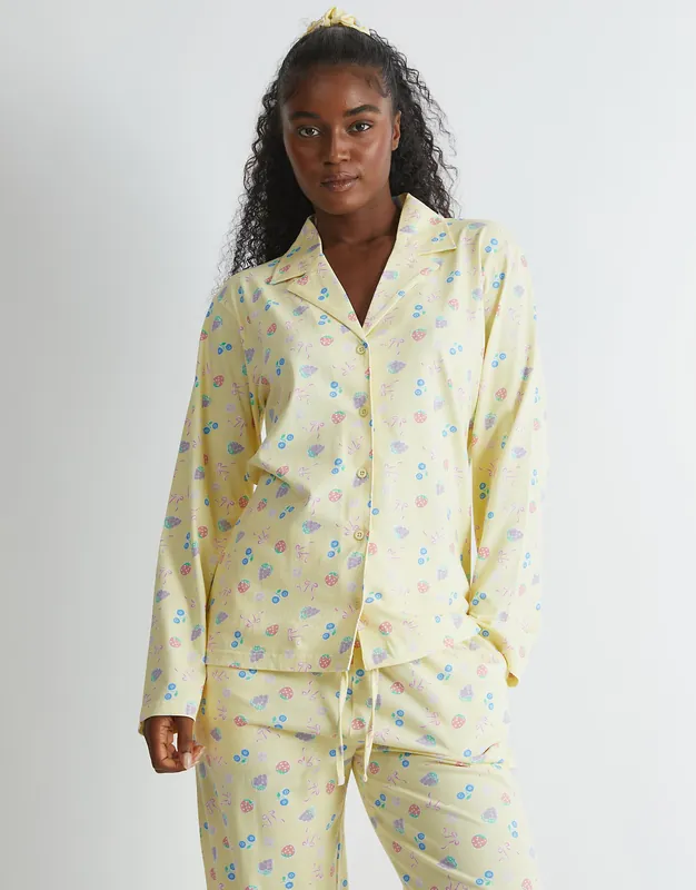 Yellow Ditsy Fruit Pyjama Set - SKINNYDIP
