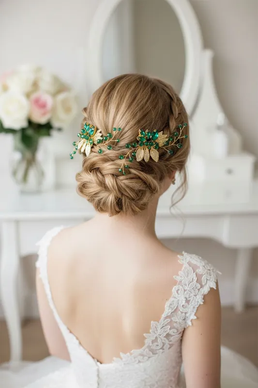 Pack of 2 Delicate Wedding Side Hair Combs - MODISHION