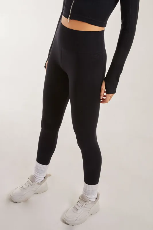 Active Rib Leggings - Pink Vanilla