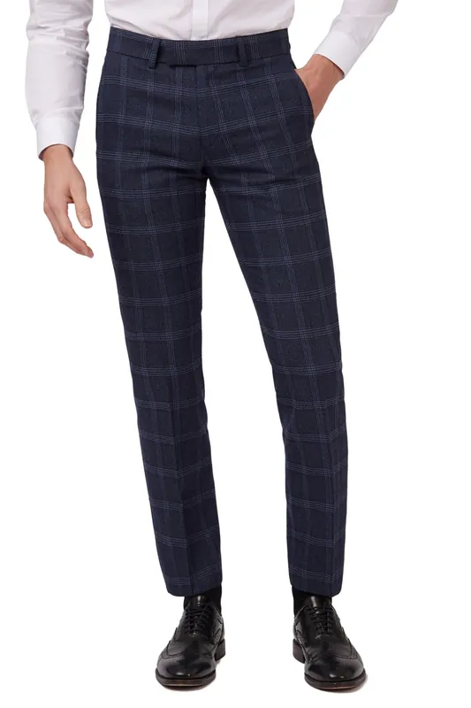 Overcheck Suit Trousers - Antique Rogue