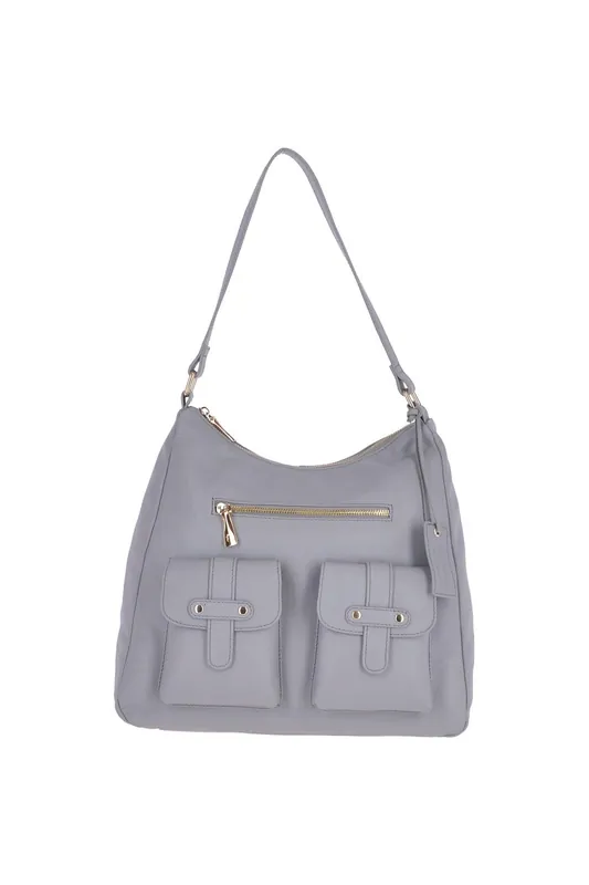Real Leather Medium Shoulder Bag - Ashwood Leather