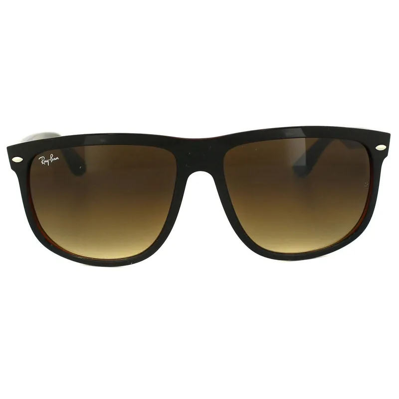 Rectangle Top Black on Brown Brown Gradient 4147 Sunglasses - Ray-Ban