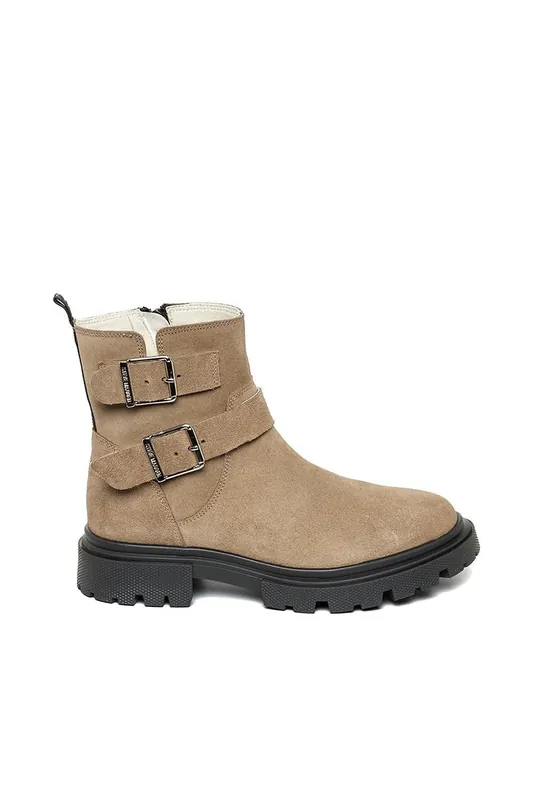 Rings Ankle Boot Taupe' Suede Boots - STEVE MADDEN