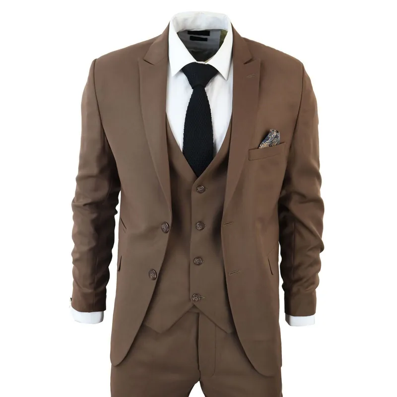 IM1 Classic Plain 3 Piece Suit - Infinity Leather