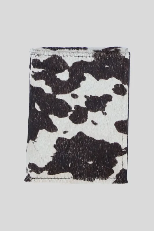 Hair-on-Hide Leather RFID Protected Trifold Purse