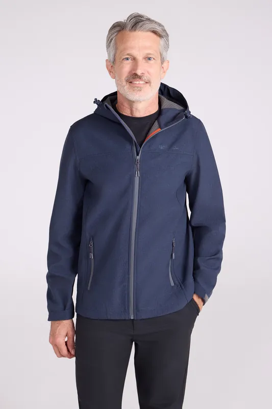 Reykjavik' Water Resistant Breathable Textured Softshell Jacket - Mountain Warehouse