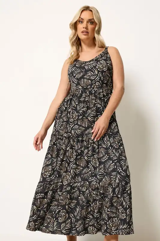 Leaf Tiered Maxi Dress - Yours