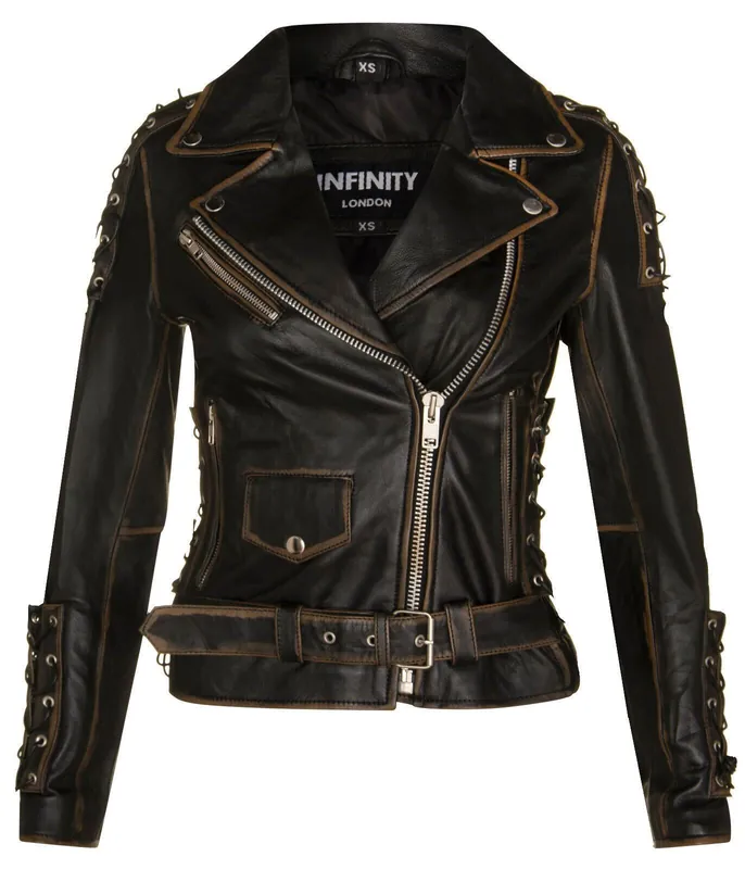 Brando Leather Biker Jacket-Bari
