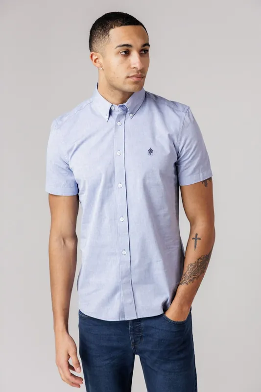 Cotton Short Sleeve Oxford Shirt - French Connection