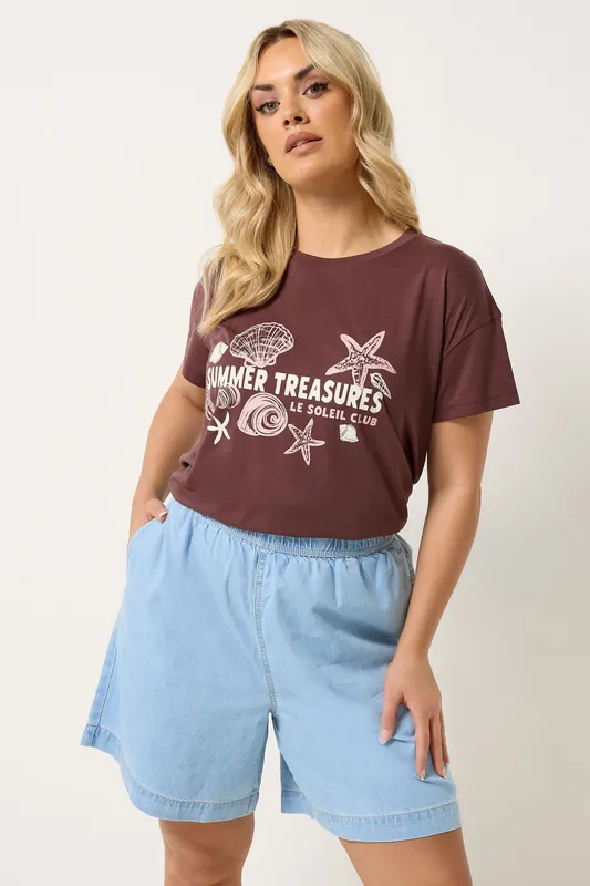 Denim Pull On Shorts - Yours