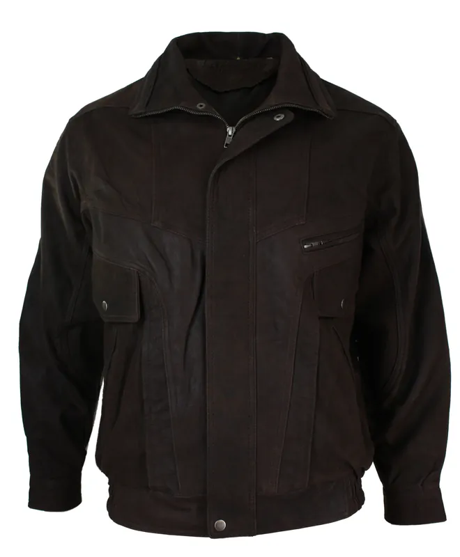 Leather Bomber Jacket - TruClothing