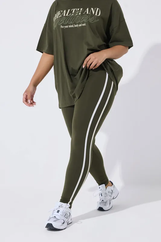 Side Stripe Leggings - Yours