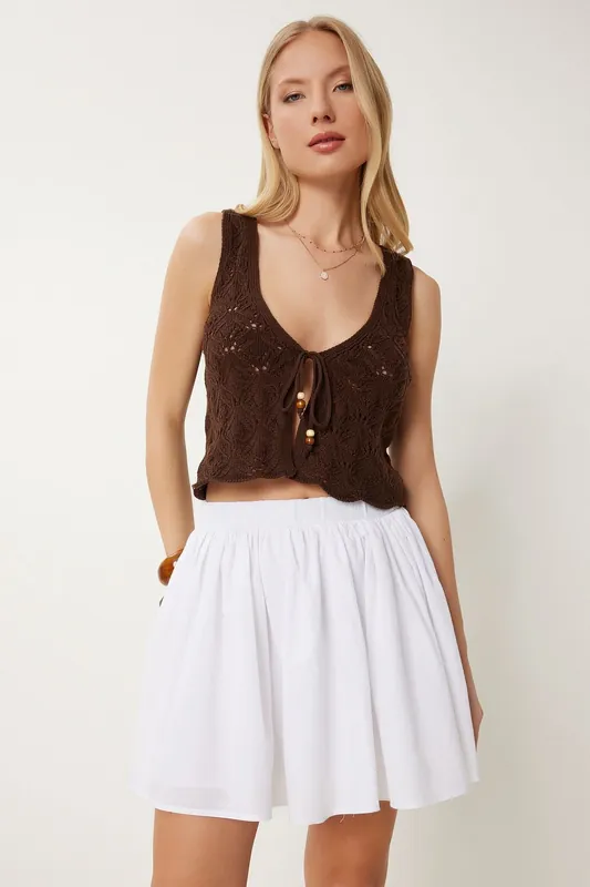 Frilly Mini Skirt - Happiness Istanbul