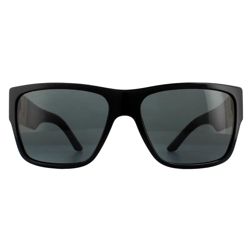 Square Black Grey Sunglasses - Versace