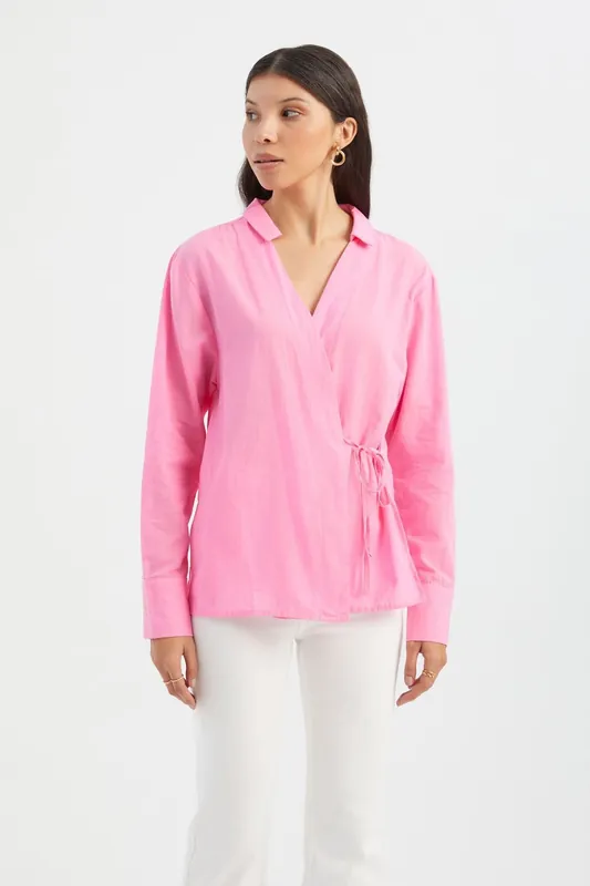 Tie Side Long Sleeve Shirt - Hiccup
