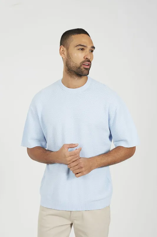 Short Sleeve Knitted T-Shirt