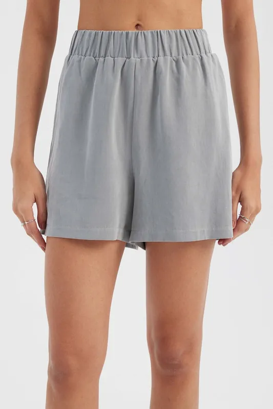 Elastic Waist Casual Shorts - Hiccup