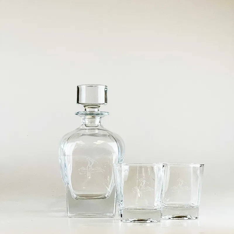 Decanter & Glass Set - Golf