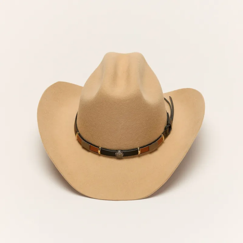 Tan Wool Western Cattleman Cowboy Hat - Liquorish