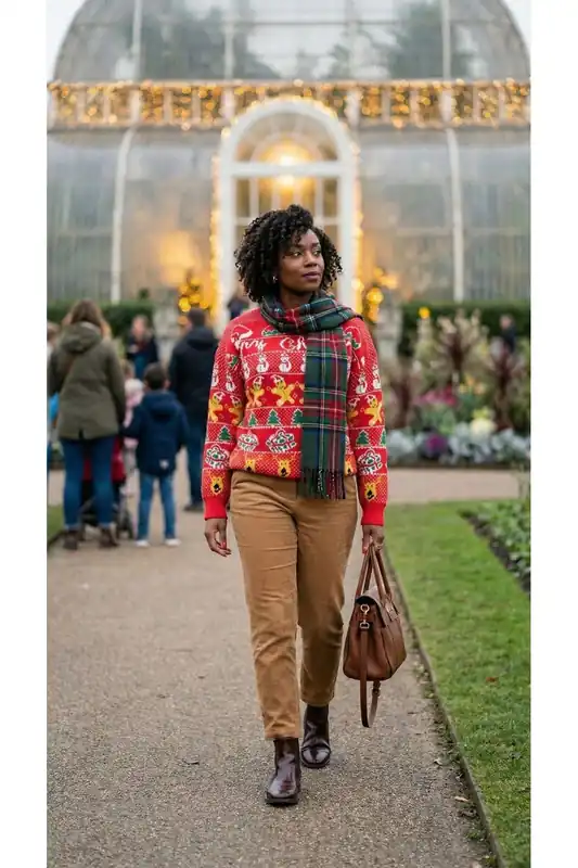 Zailie Christmas Pattern Knitted Jumper - IKRUSH