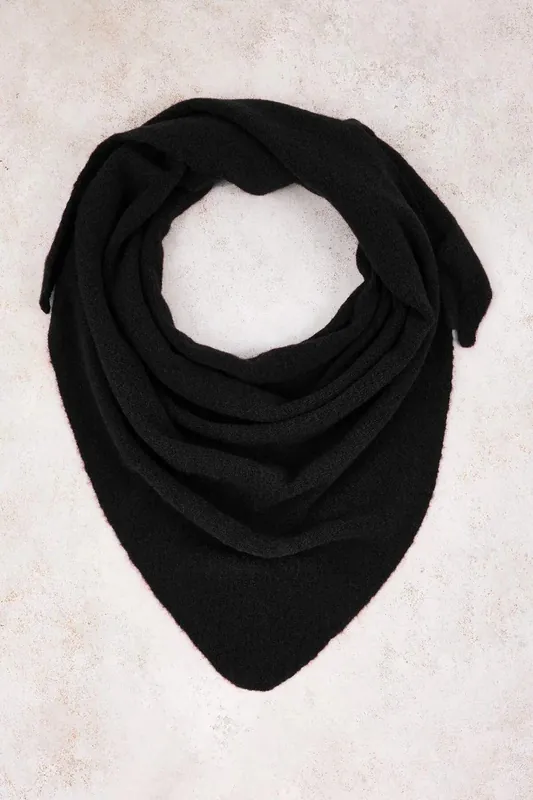 Soft Brushed Knit Oversized Triangle Bandana Scarf - WOVCOR