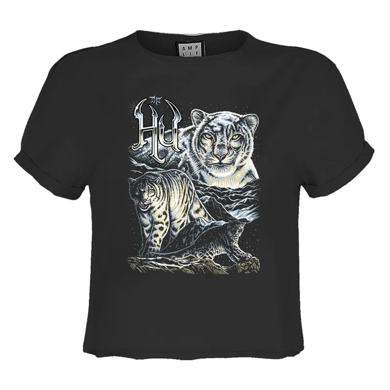 Snow Leopards The Hu Crop Top - Amplified